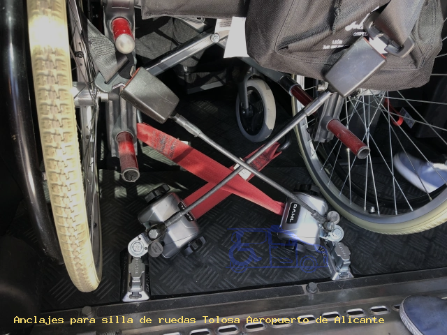 Fijaciones de silla de ruedas Tolosa Aeropuerto de Alicante